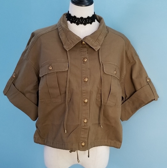 NEW!Ralph 12 Lauren military crop jacket - Picture 4 of 15